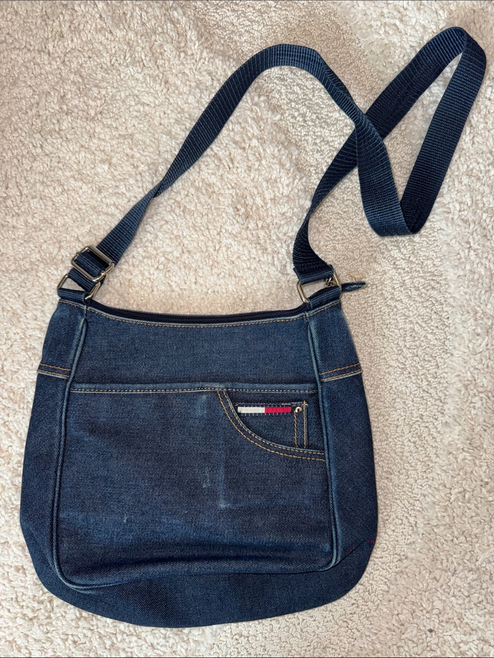 Vintage 90s Tommy Hilfiger Denim Bag